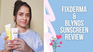 FIXDERMA SHADOW SPF 30  GEL REVIEW  BLYNDS EMULGEL SPF 40 REVIEW SUNSCREEN [upl. by Irrek]