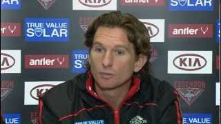 Hird and Baguley Post Match  Round 16 2012 [upl. by Klarika]