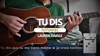 Accords pour You Say  Lauren Daigle Tu Dis [upl. by Naik]