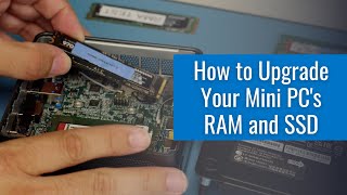 How To Upgrade Your Mini PCs RAM and SSD Step By Step Directions [upl. by Mulvihill]