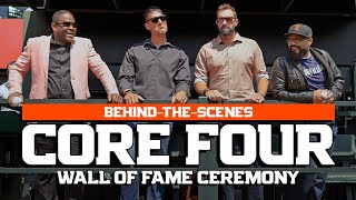 BehindTheScenes with Affeldt Casilla López and Romo at the Core Four Wall of Fame Ceremony [upl. by Ennovehs]