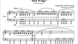 Final Fantasy IV  Red Wings Piano Sheet Music [upl. by Malamut]