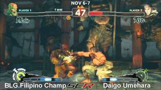 Socal Regionals 2010  SSF4 Top 8  Grand Finals Set 2  Daigo Umehara vs BLGFilipino Champ [upl. by Adnana417]