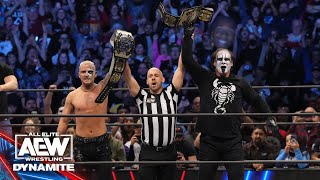 WITNESS HISTORY The Icon Sting amp Darby Allin win the AEW World Tag Titles  20724 AEW Dynamite [upl. by Iduj797]