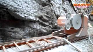 Marini Quarries Group  Diamond wire saw Quarry [upl. by Winzler249]