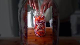 ✰ QUICK PICKLED RADISH CARROT amp ONION ✰ delicious and easy [upl. by Sidnee942]