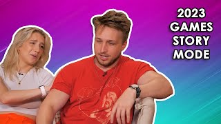 Shayne and Courtney already knowing each others stories on Smosh Games 2023 [upl. by Amity956]