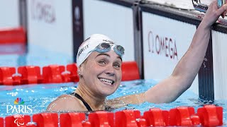 Shark attack survivor Ali Truwit breaks American record wins silver in 400 free  NBC Sports [upl. by Fiorenza]