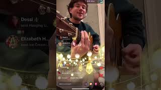 Alec Benjamin  Misfortune NEW SONG  via a tiktok live stream [upl. by Otrebron133]