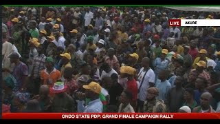 ONDO STATE PDP GRAND FINALE CAMPAIGN RALLY  NOVEMBER 14 2024  AIT LIVE [upl. by Orimisac]