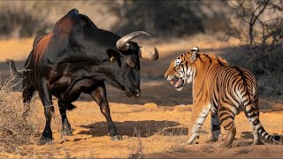 When Tiger Attacks Gaur It Caught It in Second [upl. by Heidt]