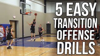 How to Teach Transition Offense with 5 Easy Drills [upl. by Wilde]