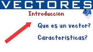 Vectores Introducción  Qué es un vector y sus características [upl. by Duong]