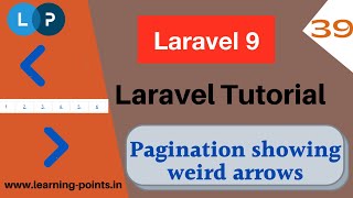 Laravel Pagination Showing Weird Arrows  Laravel Pagination  Learning Points [upl. by Uriisa]