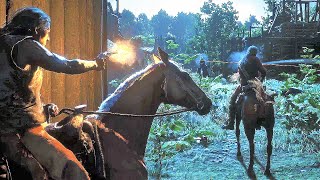 US Army vs Wapiti Indians  Red Dead Redemption 2 NPC Wars 74 [upl. by Tiat]