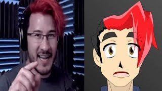 Markiplier  Yandere Simulator Becoming A Demon  Cartoon And Reality At Once [upl. by Eisle969]