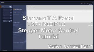 Siemens TIA Motion Control Stepper Tutorial [upl. by Adnilg]