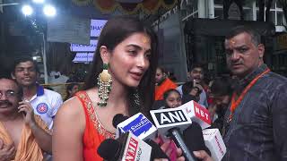 Pooja Hegde Today At Gsb Ganpati In Wadala For Darshan [upl. by Dibri356]