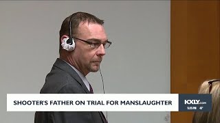 Shooters father on trial for manslaughter [upl. by Lila]