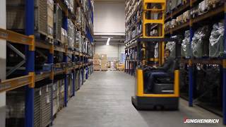 Jungheinrich Reach Truck Warehouse Control [upl. by Ameehsat]