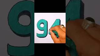 How to draw 3d number 94 [upl. by Ary]