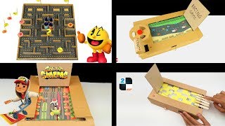 4 INCREDIBLE CARDBOARD GAMES THAT YOU CAN DO AT HOME [upl. by Sim705]