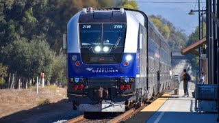 Railfanning Goleta amp Santa Barbara with Hornshows Fast Trains and More [upl. by Halik]