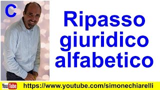 Simone Chiarelli ripasso giuridico alfabetico C [upl. by Willa]