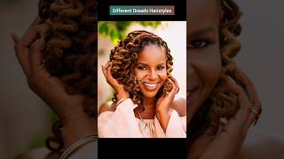 Different Dreads Hairstyles For Black Women shorts dreadlocks dreads locstyles [upl. by Wolfie]