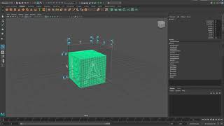 Créer un cube dans Maya avec incrustation de lettres ou chiffres [upl. by Warram438]