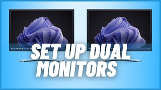 How To Set Up Dual Monitors On Windows 11 [upl. by Htebirol]