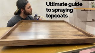 Ultimate guide to spraying top coats  HVLP  Woodworking [upl. by Ecnatsnoc]