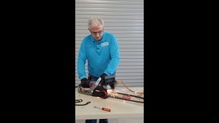 How to Change an Oregon CS1500 Electric Chainsaw Chain amp Sharpener quick amp Easy [upl. by Tsenrae]