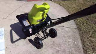 Ryobi 135 AMP Electric Tiller Cultivator Review [upl. by Silma516]