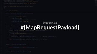 Nouveauté Symfony 63  MapRequestPayload [upl. by Flavio]