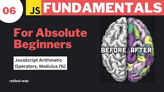 06 JavaScript Arithmetic Operators  Modulus   JavaScript Bangla Tutorial [upl. by Cohlier]