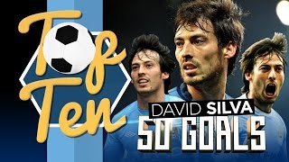 TOP 10 David Silva Premier League Goals [upl. by Nosneh]