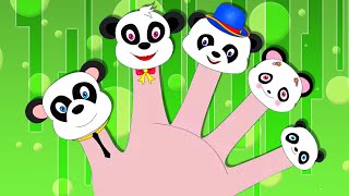 Finger Family Panda  More Animal Songs and Rhymes by nurseryrhymesclub on HooplaKidz [upl. by Ellenohs]