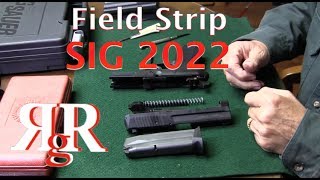 SIG Sauer SP2022 Field Strip [upl. by Dewar344]