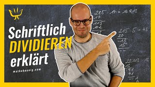 Schriftlich Dividieren mit und ohne Rest erklärt 🤓 mit Beispielaufgaben  Mathekönig [upl. by Delbert]