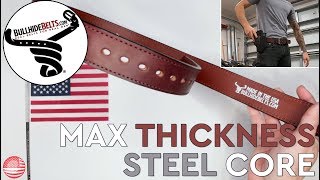 Bullhide Belt Review Leather Gun Belt With Steel Core [upl. by Erhart373]