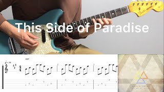 Coyote Theory  This Side of Paradise guitar cover with tabs amp chords [upl. by Nauqad286]