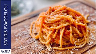 Bucatini Amatriciana  Sotiris Evaggelou [upl. by Oderfliw]