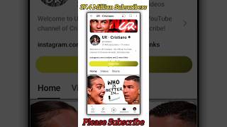 UR Cristiano  Introducing Cristiano Ronaldo Official YouTube Channel 374M Subscribes URCristiano [upl. by Avrom]