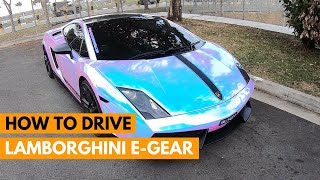 How to drive a Lamborghini with EGear Transmission [upl. by Meagan]