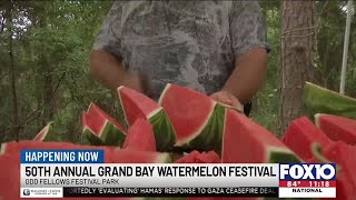 50th Annual Grand Bay Watermelon Festival happening today [upl. by Nashbar938]