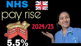 NHS pay rise 202425 nhs payrise salary pay england nurses nursespay [upl. by Florina]