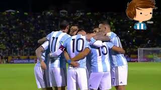 ECUADOR VS ARGENTINA 13 Messi genio Relato Rodolfo de Paoli Eliminatorias Rusia 2018  HD [upl. by Robins]