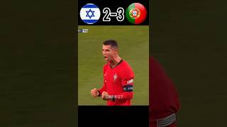 RONALDO HATTRICK 🇵🇸  Portugal Vs Israel World cup 2027 ronaldo youtube shorts [upl. by Uri]