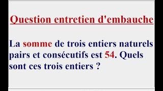 Deux méthodes pour répondre à cette question posée lors dun entretien dembauche [upl. by Pardew136]